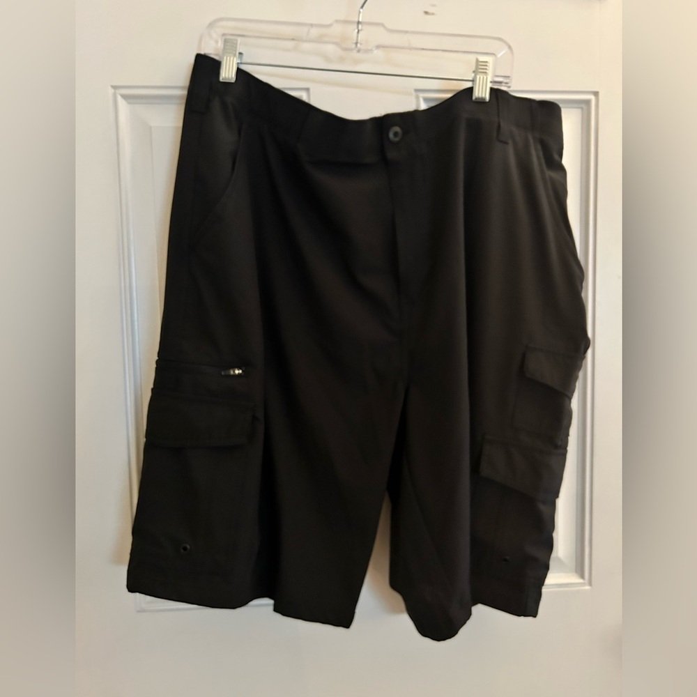 Iron Man Black Cargo Shorts Sturdy Design